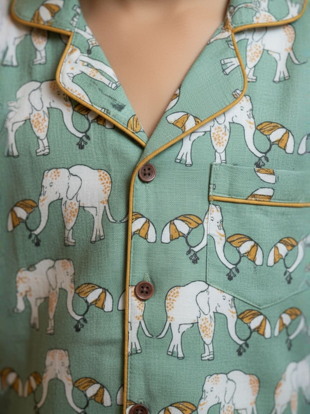Boys Night suit Elephant Printed