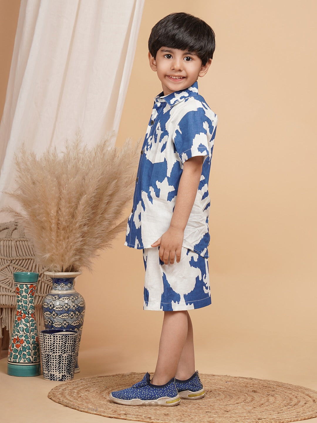 Unbind Indigo Wave Co-Ord Set – Cool, Bold & Play-Ready