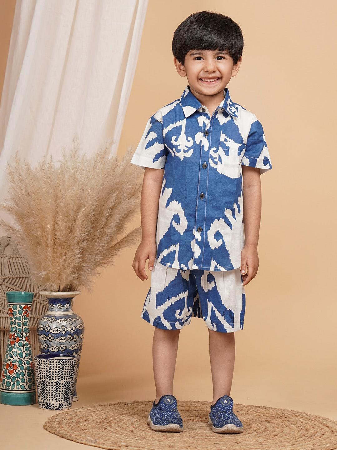 Unbind Indigo Wave Co-Ord Set – Cool, Bold & Play-Ready