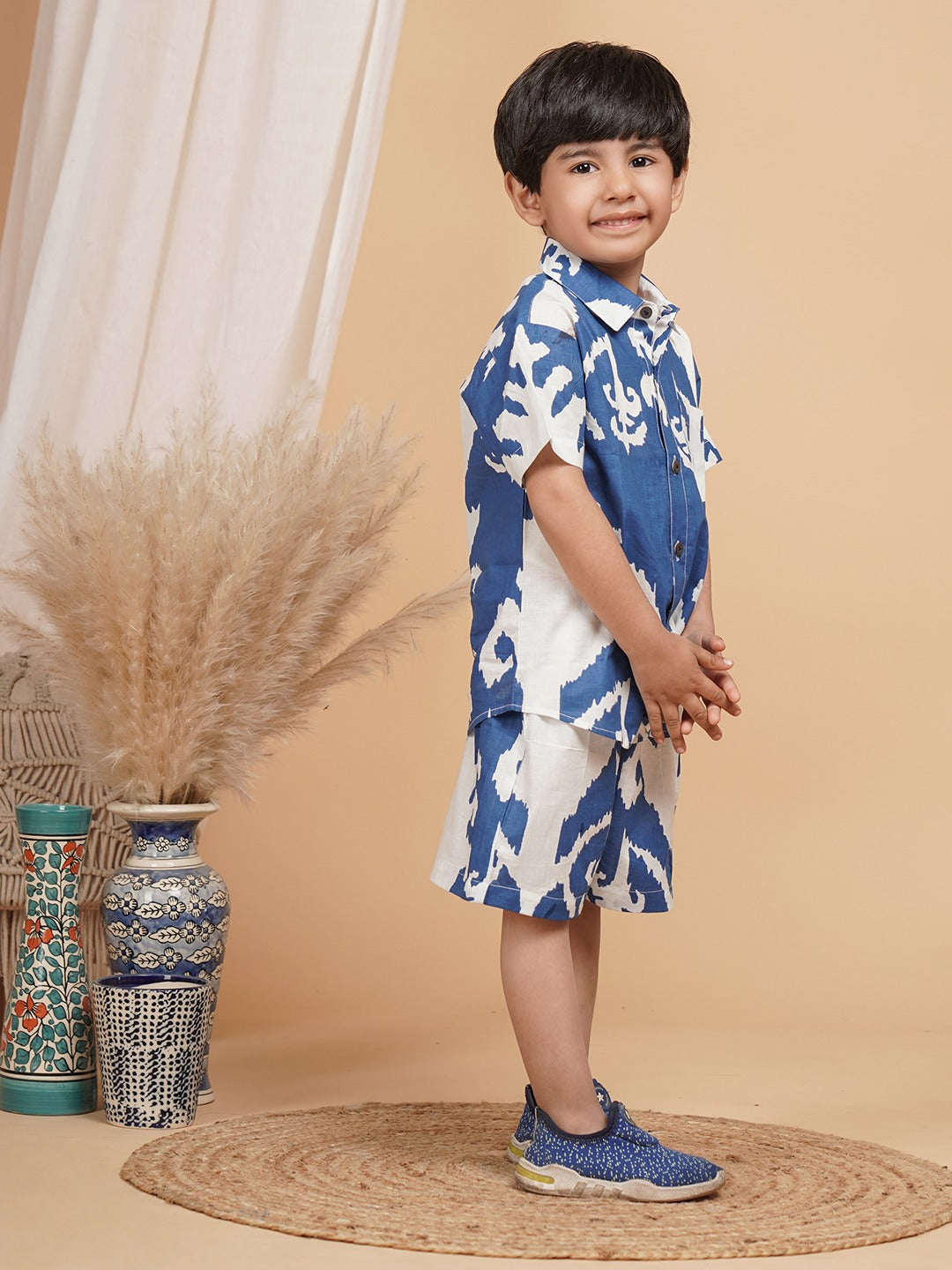 Unbind Indigo Wave Co-Ord Set – Cool, Bold & Play-Ready