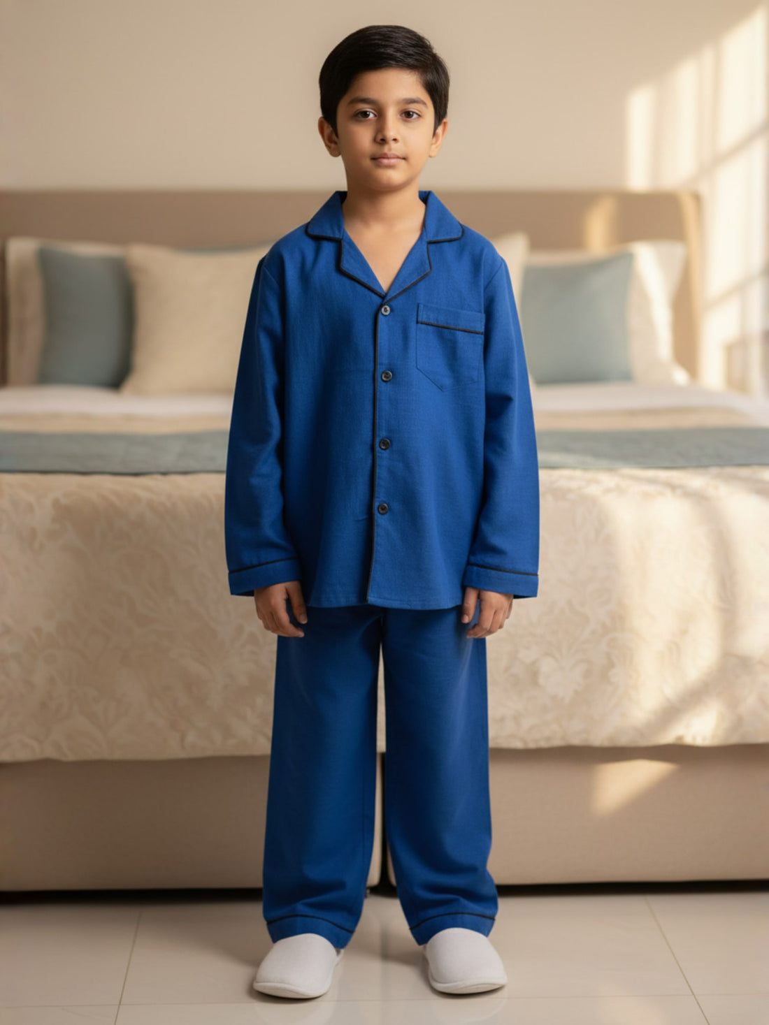 Boys soild blue NightSuits