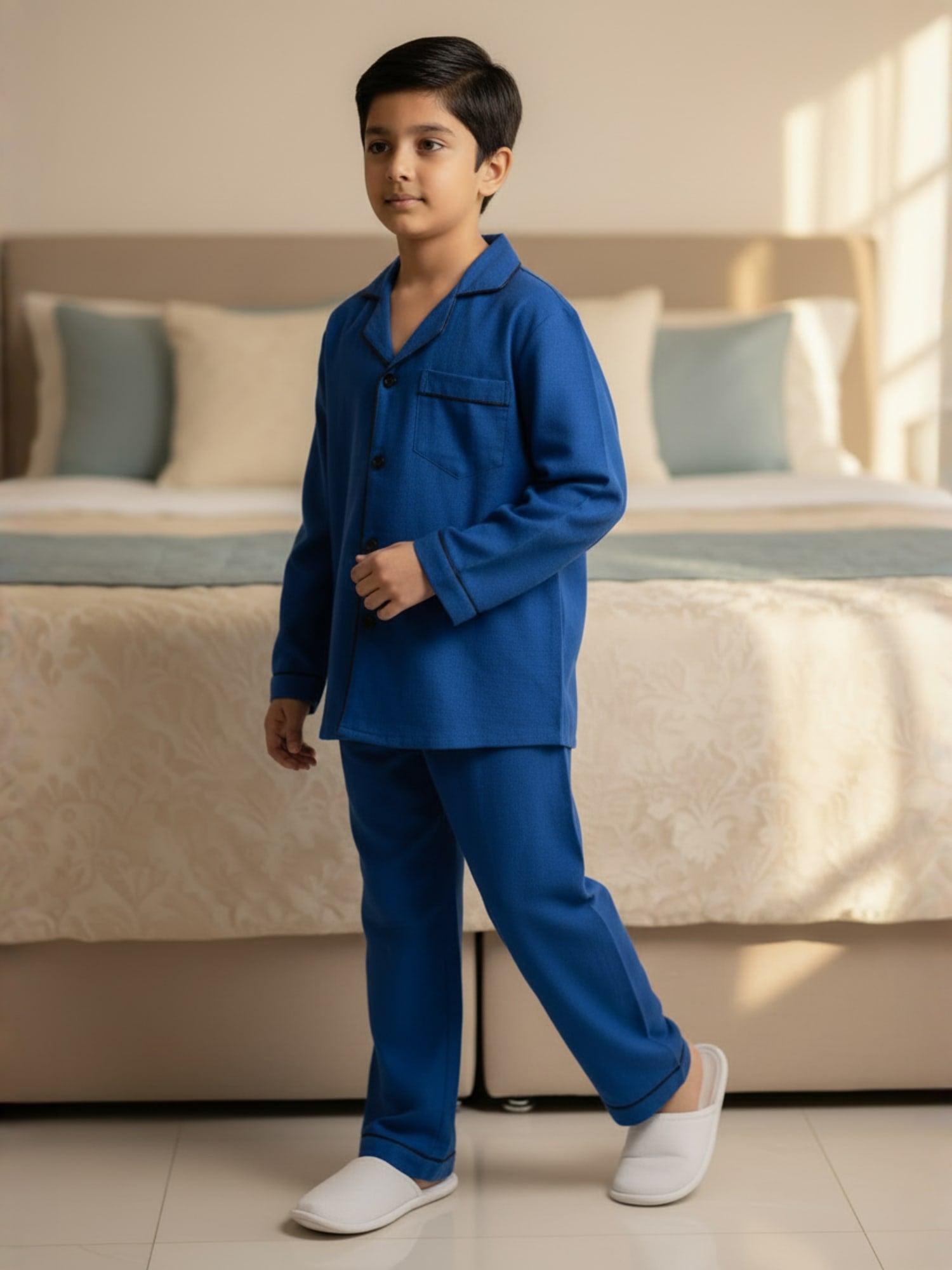 Boys soild blue NightSuits