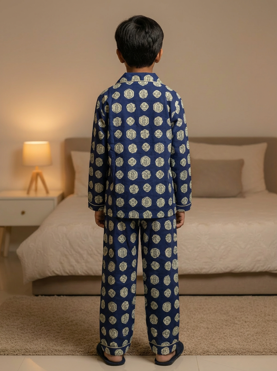 Cotton Coin Print Night Dress