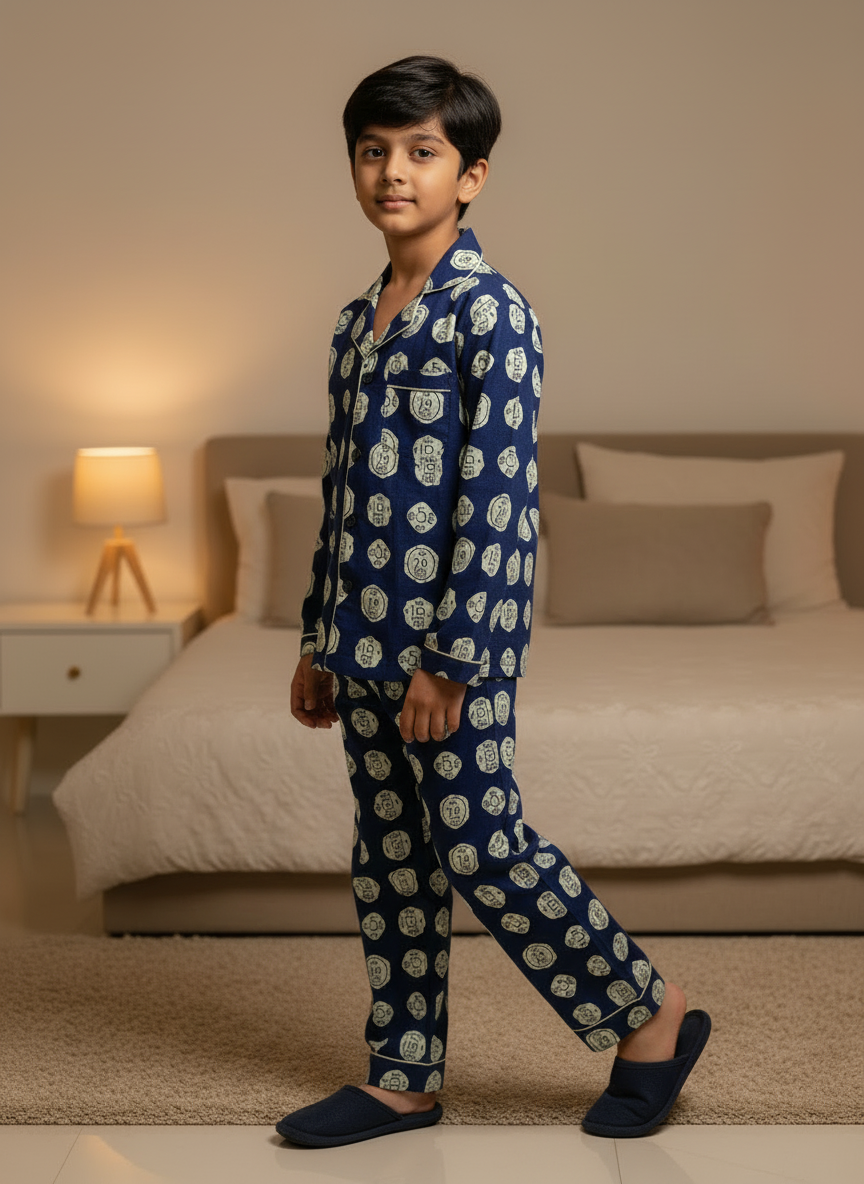 Cotton Coin Print Night Dress