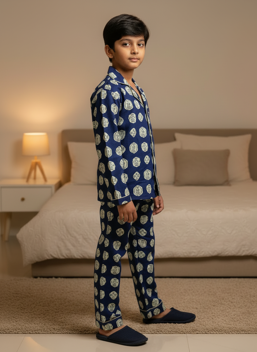 Cotton Coin Print Night Dress