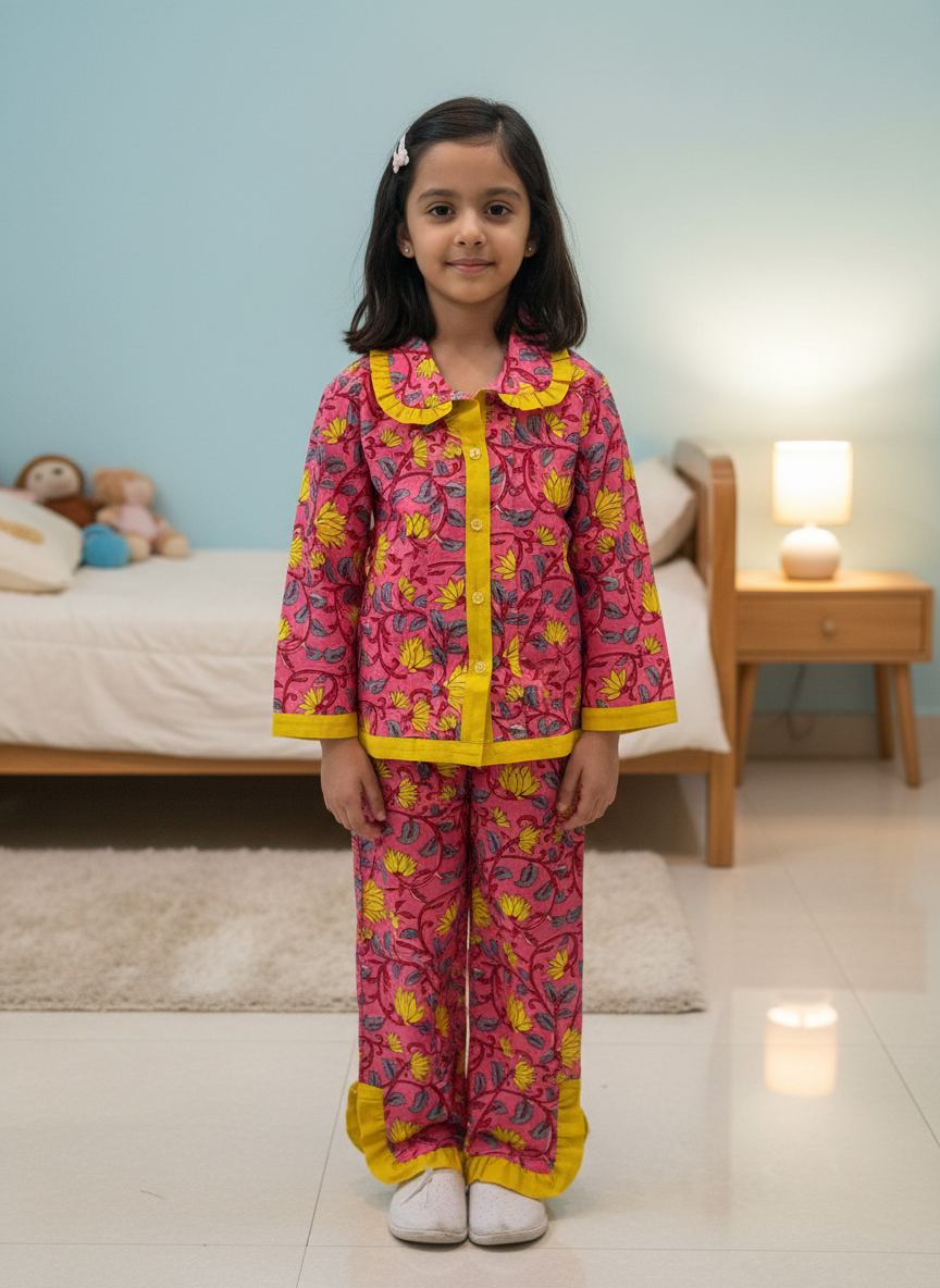 Girl Frill Night Suits