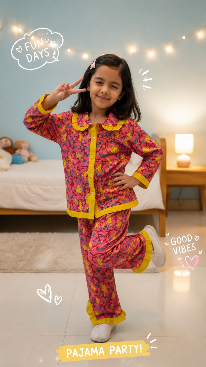 Girl Frill Night Suits