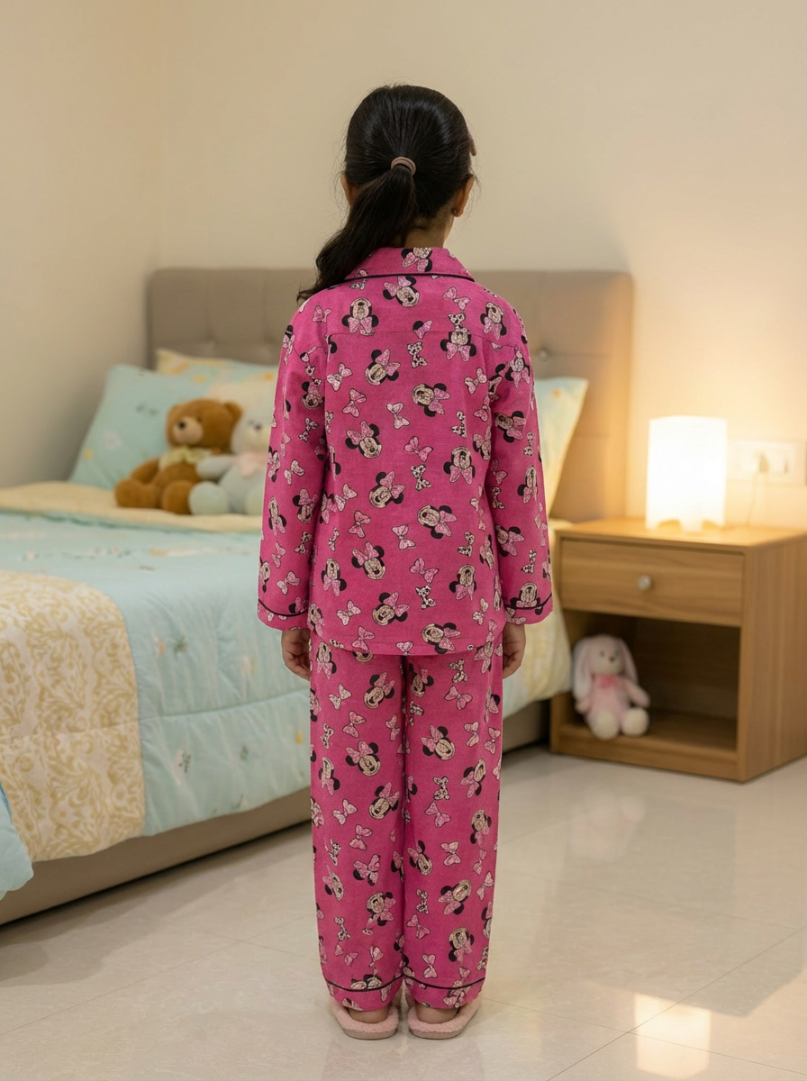 Micky Girl Night Suits in Pure Cotton