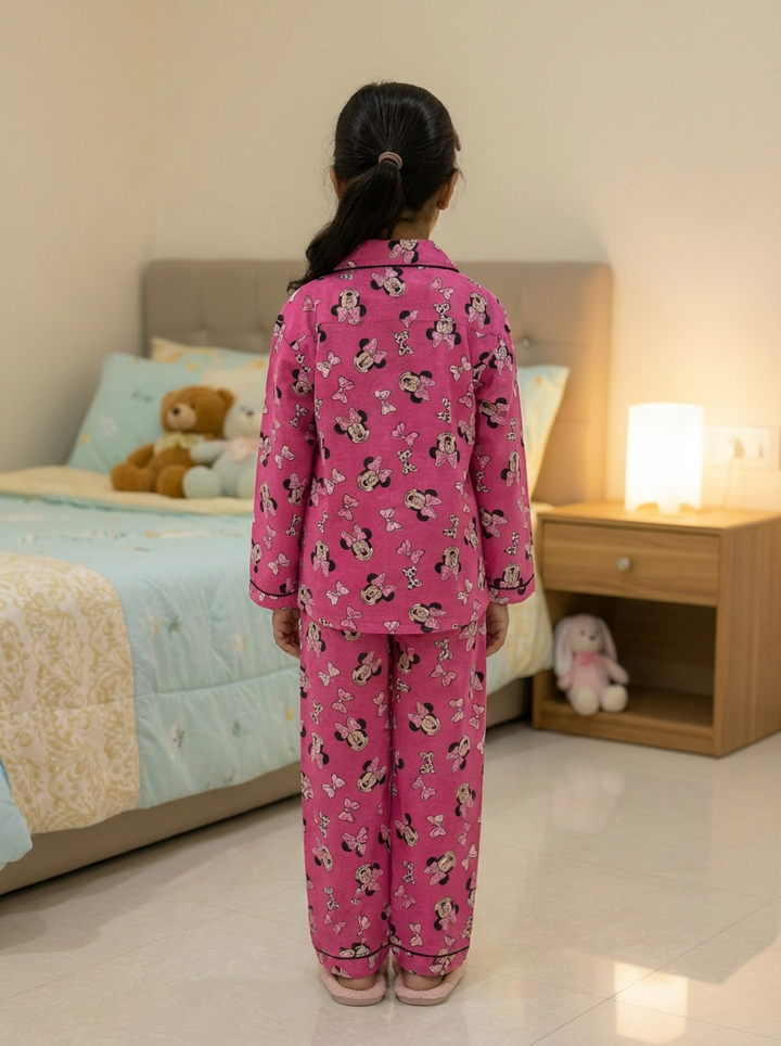 Micky Girl Night Suits in Pure Cotton