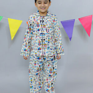 pure fabric cotton Night suit for boys