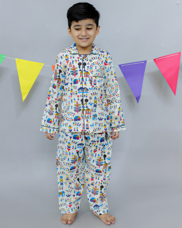 pure fabric cotton Night suit for boys